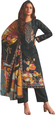 Ambarlyn Silk Blend Printed Salwar Suit Material