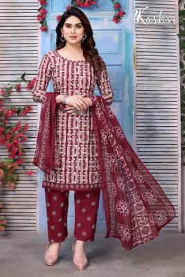 Kashvi Crepe Floral Print, Paisley Salwar Suit Material