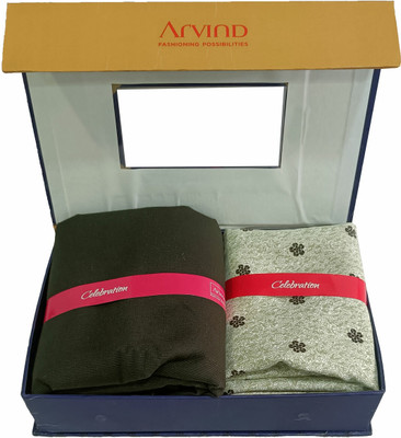 Arvind Cotton Blend Printed Shirt & Trouser Fabric