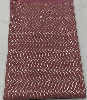 SATKAAR FASHIONS PVT LTD Chiffon Embroidered, Embellished Multi-purpose Fabric
