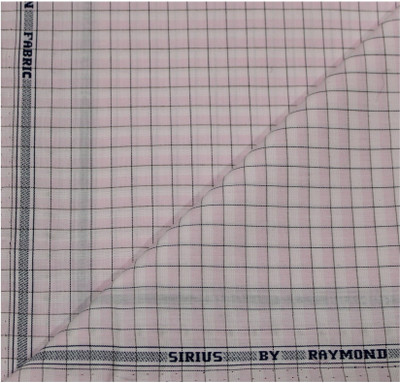 Raymond Pure Cotton Checkered Shirt Fabric