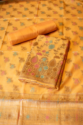 BANARASI POSHAK Cotton Silk Printed Salwar Suit Material