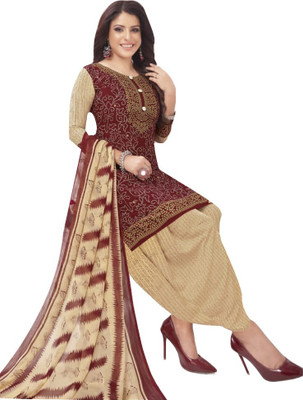 VERCO Crepe Solid Salwar Suit Material