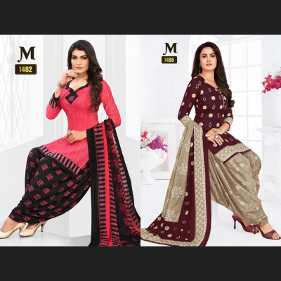 EverEthnic Crepe Floral Print Salwar Suit Material