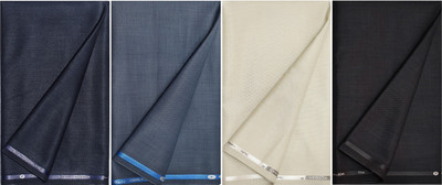 KUNDAN SULZ GWALIOR Cotton Blend Self Design Trouser Fabric