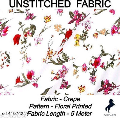 HouseOfCommon Crepe Printed Kurta & Palazzo Material