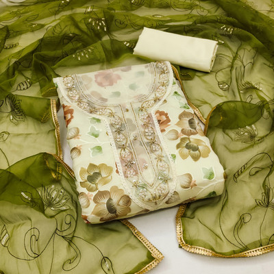 Kimisha Organza Printed Salwar Suit Material