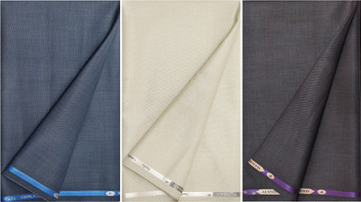 KUNDAN SULZ GWALIOR Viscose Rayon Self Design Trouser Fabric