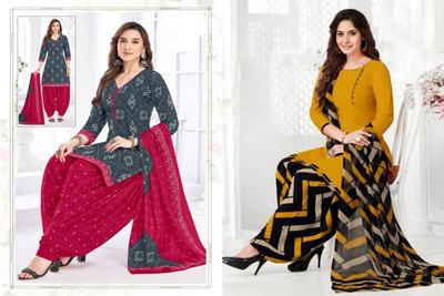 laxmi creation Crepe Printed Salwar Suit Material