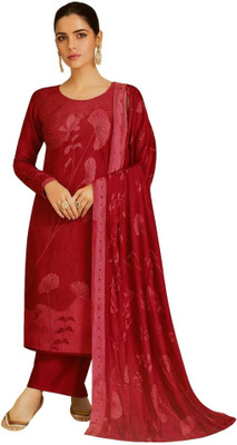 ShEmpire Wool Printed Salwar Suit Material
