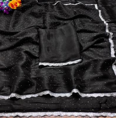 MIYANI FAB Organza Self Design Blouse Material