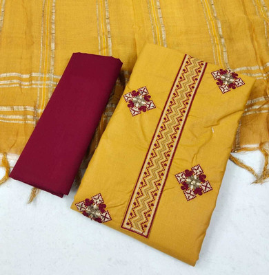 Ishika Creation Cotton Blend Floral Print Kurta & Churidar Material