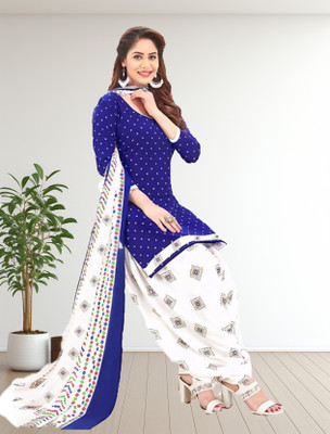 THIRA Crepe Printed Salwar Suit Material