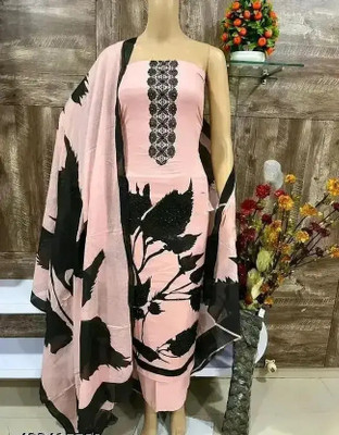 SAMYAGDARSHANA Pure Cotton Embroidered Salwar Suit Material