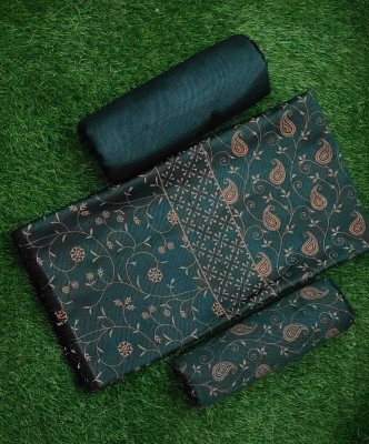 ST SAHIB TEXTILE Wool Printed Salwar Suit Material