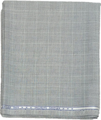 Raymond Viscose Rayon Checkered Trouser Fabric