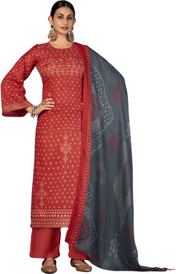 HouseOfCommon Wool Printed Salwar Suit Material