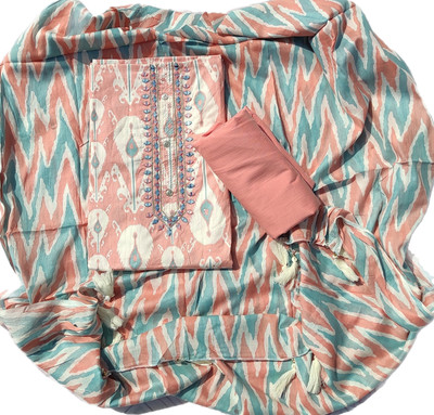 ABODH COLOURS Pure Cotton Self Design Salwar Suit Material