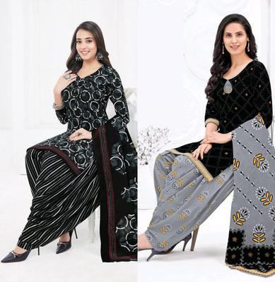 SEWDHAGA Crepe Self Design Salwar Suit Material