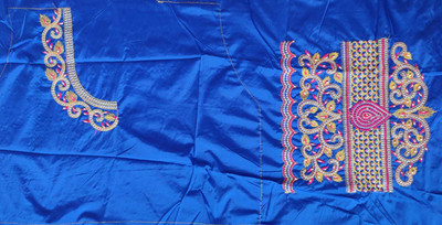 aai k Cotton Silk Embroidered Blouse Material