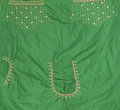 SMARTPOINT PLUS Art Silk Embroidered Blouse Material