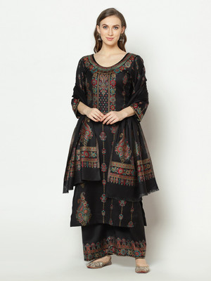 Safaa Wool Self Design Salwar Suit Material