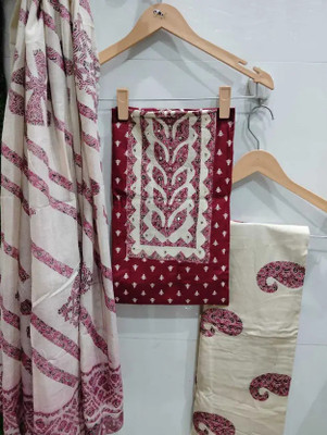 SAMYAGDARSHANA Pure Cotton Printed Salwar Suit Material