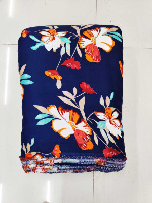 Dwijupal Crepe Solid, Printed Kurta Fabric