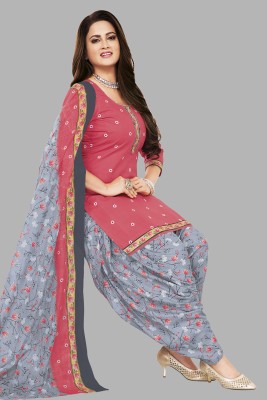 Simmu Pure Cotton Printed Kurta & Patiyala Material