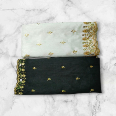 A COTTONS Cotton Silk Embroidered Blouse Material