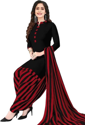 BHUMIKA CREATION Crepe Solid, Striped Salwar Suit Material