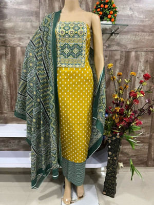 Meghdoot Textiles Pure Cotton Printed Salwar Suit Material