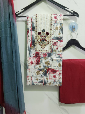 Vijaycreation Pure Cotton Printed Salwar Suit Material