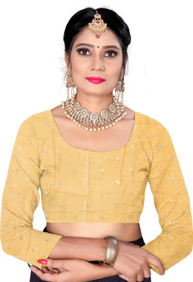 Durga Velvet Embroidered Blouse Material