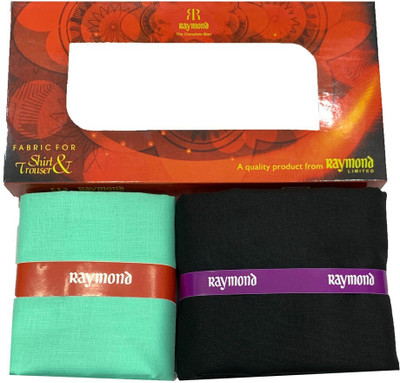 Raymond Cotton Blend Solid Shirt & Trouser Fabric
