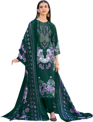 The Jazzbaat Pure Cotton Embroidered Salwar Suit Material