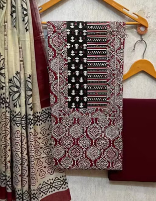 krishna boutique Pure Cotton Printed Salwar Suit Material