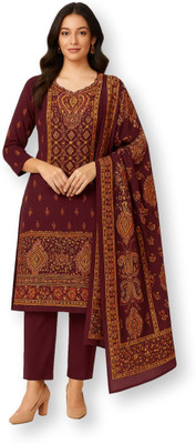 Rosaniya Wool Printed Salwar Suit Material