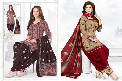 SEWDHAGA Crepe Printed Salwar Suit Material