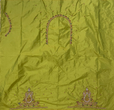 JBRFASHIONMART Art Silk Embroidered Blouse Material