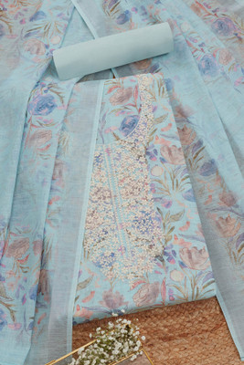 soch Linen Printed Salwar Suit Material