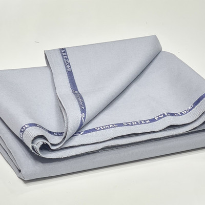 VIMAL SUITING Cotton Blend Solid Trouser Fabric