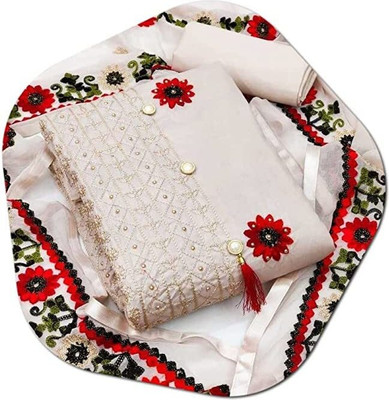 RSTWISTER Cotton Blend Self Design Kurta & Churidar Material