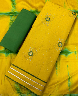Ishika Creation Cotton Linen Dyed Salwar Suit Material