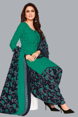 SHREE JEENMATA COLLECTION Floral Print Kurta, Patiala & Dupatta Set