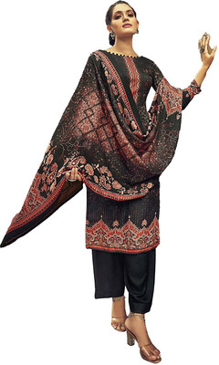 DRAVINAM Trends Wool Printed Salwar Suit Material