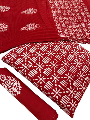 Aqsha batik Pure Cotton Printed Salwar Suit Material