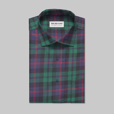 Bigreams Pure Cotton Checkered Shirt Fabric
