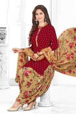 laxmi creation Georgette Embroidered Salwar Suit Material