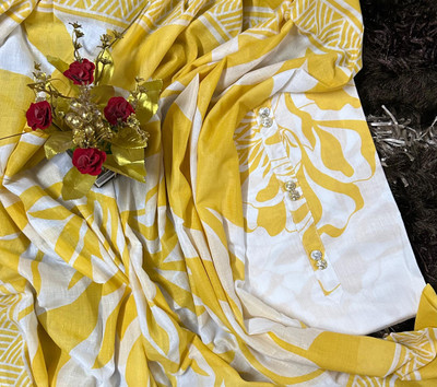 EJS Pure Cotton Floral Print Salwar Suit Material